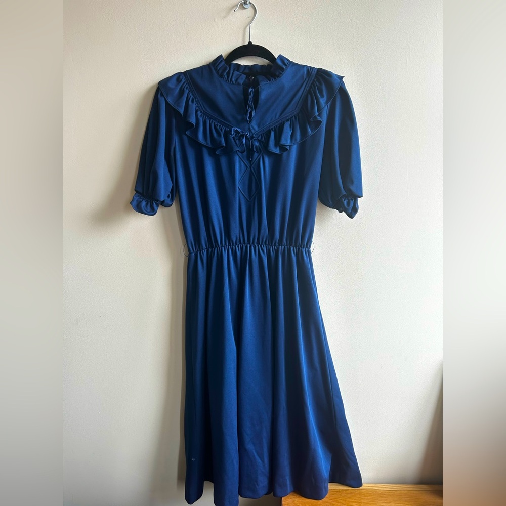 Vintage Ruffle Dress – Made in France, Purchased in Paris